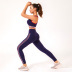 hot-selling style striped contrast color yoga sports quick-drying breathable two-piece set NSSMA52846