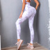 high elastic quick-drying breathable printed color high waist yoga pants   NSSMA52886