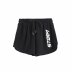 drawstring embroidered letters high waist sports shorts  NSAM52918