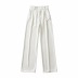 high waist drape elastic waist loose casual suit wide-leg pants  NSAC52924