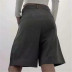 solid color fashion pockets suit five-points shorts  NSAC52934