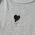 shoulder strap ring irregular design heart embroidery vest   NSAC52938