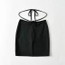 high waist thin sexy cross lace-up bag hip skirt NSAC52943