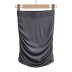 solid color thin double-layer pleated elastic hip-lifting skirt NSAC52952