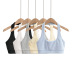 solid color hanging neck U-neck slim short vest  NSAC52954