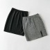 side split sexy bright silk elastic waist short skirt NSHS52962