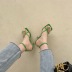ankle strap square toe heeled sandals NSHU52997