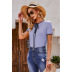 bow loose short-sleeved casual T-shirt NSSA53020