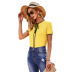 bow loose short-sleeved casual T-shirt NSSA53020