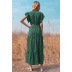 fashion loose print short-sleeved long dress  NSSA53022