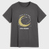 Round Neck Planet Print Casual Short Sleeve Men S T-Shirt NSSN53066