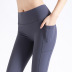 High Waist Double Side Pockets Nude Sports Pants NSCXM53126