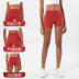 high waist hip three-point shorts fitness leggings NSXER53142