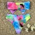 bow tie tube top starry sky bikini swimsuit set NSLUT53573