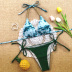 sexy traje de baño de bikini dividido con estampado tie-dye NSLUT53575