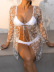  new hot beach holiday style flower bikini blouse NSLUT53774