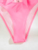 solid color deep V halter bikini swimsuit set NSLUT53768