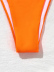 solid color ring halter nylon bikini swimsuit set NSLUT53761