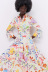Printed Long Sleeve Breasted Lace-Up Midi Shirt Dress NSAM53193