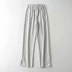 fashion elastic waist lace-up diamond lattice split sports trousers NSHS53255