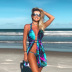 fashion fish scale print bikini swimsuit  NSMAN53328