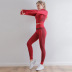 new seamless yoga autumn and winter knitted hip-lifting fitness sportswear set NSXER53349