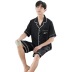 short-sleeved shorts satin chiffon pajama set NSJO53376