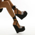 rhinestone decor leg toe wedge sandals NSSO53504