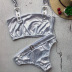 sequin buckle split bikini swimsuit NSLUT53699