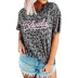 summer new leopard print round neck short-sleeved t-shirt NSHHF53641