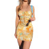 Sexy Sling Bag Hip Open Back Tie-Dye Short Dress NSHHF53701