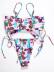 sexy dragon print lace split bikini swimsuit NSLUT53940