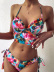 Pink Dyed Split Bikini Swimsuit  NSLUT53926