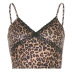 new summer sexy slim leopard print cross-lace camisole NSLQ53900