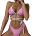 new printing strap halter split bikini swimsuit NSDYS54004