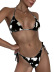 sexy backless lace cow pattern bikini swimsuit  NSDYS54007
