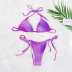 new halter printing gradient three-piece bikini swimsuit  NSDYS54015