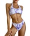 new tie-dye printed lace-up two-piece bikini wholesale NSDYS54021