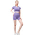 seamless yoga quick-drying hip-lifting pure color set NSZJZ54076