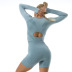 hot-selling new seamless knitted quick-drying breathable yoga set NSZJZ54089