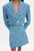wholesale new high-waist A-line blue plaid skirt  NSAM54103