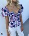 new fashion comfortable wholesale spring floral retro shirt top NSAM54117