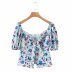 new fashion comfortable wholesale spring floral retro shirt top NSAM54117