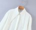 nueva moda al por mayor de primavera solapa camisa blanca top NSAM54126