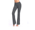 sexy tight-fitting solid color fitness stretch flared trousers  NSMYM54158