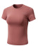 short-sleeved stretch quick-drying tight-fitting yoga t-shirts NSRMA54196