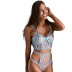 Three-point sexy mesh perspective bule set NSMAL54256