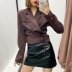 wholesale new fashion lace-up double-breasted short suit jacket NSAM54285