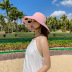 leisure double-sided printing sunscreen big eaves dome hat NSCM54346