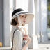 solid color outdoor travel wide brim fashion basin hat  NSCM54369
